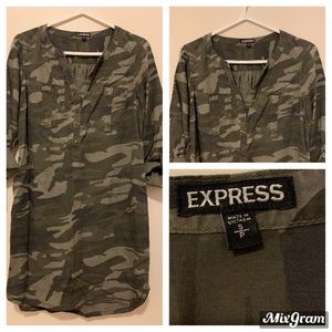 Express Camo Tshirt Dress